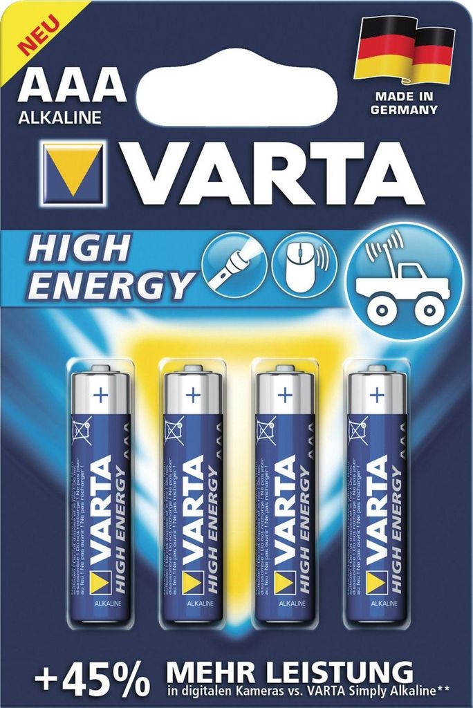 Batteria alcalina VARTA "LONGLIFE" Micro (AAA/LR3) Immagine del prodotto 