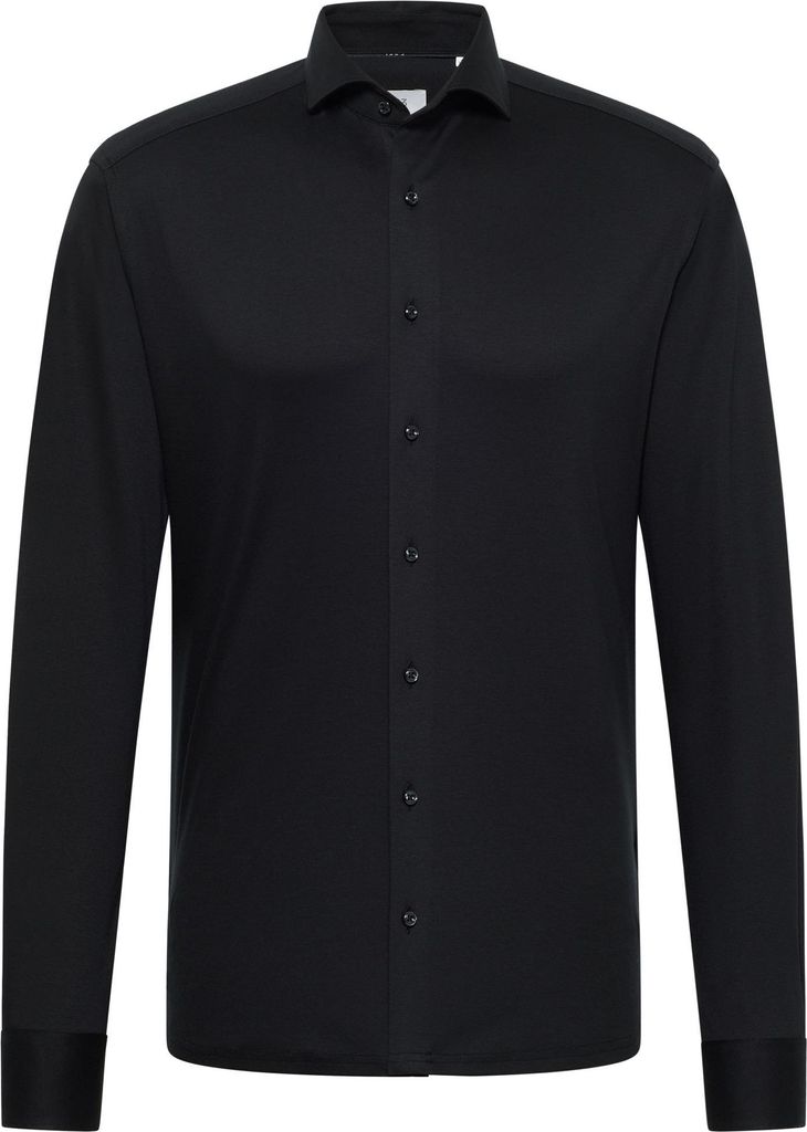 Eterna Herren Jersey Shirt Jersey Langarm (2159 JS82), Größe:43, Farbe:Schwarz (39)