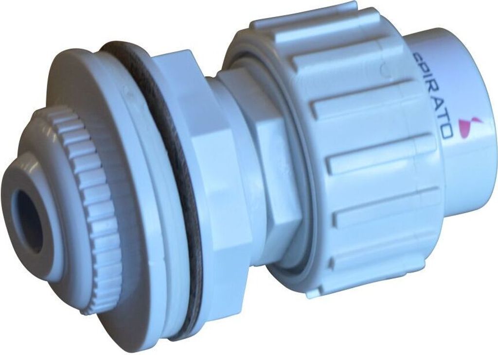 Einlaufdüse für Aufstellbecken Stahlwandbecken mit 50mm Klebefitting
