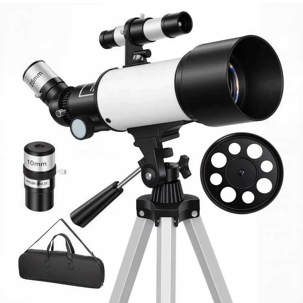 Télescope astronomique d'initiation 70 mm idéal pour observer la lune