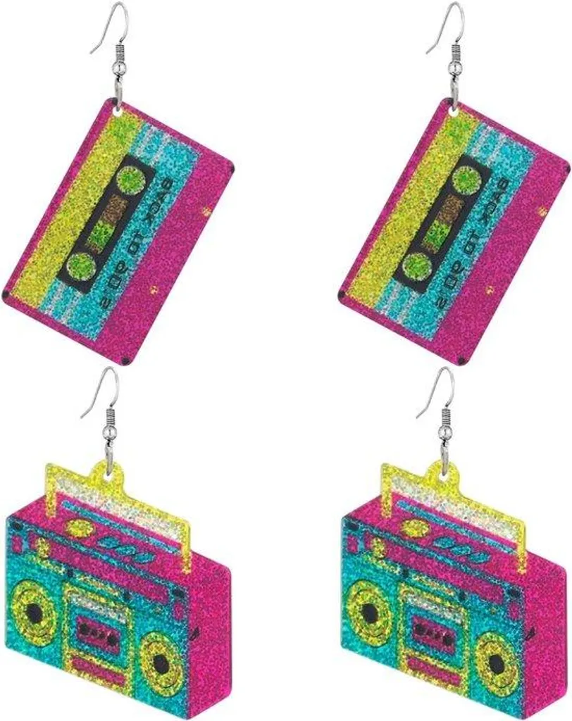 Pendantes fantaisie : 2 paires de boucles d'oreilles pour la fête
