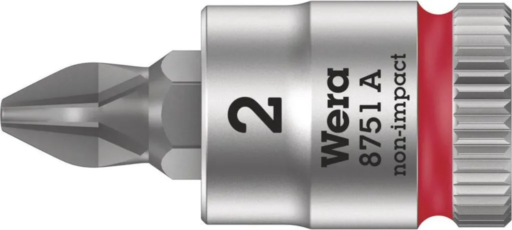Wera 8751 A Bussola con Inserto Phillips PH1 1/4" per Zyklop | Qualità Wera