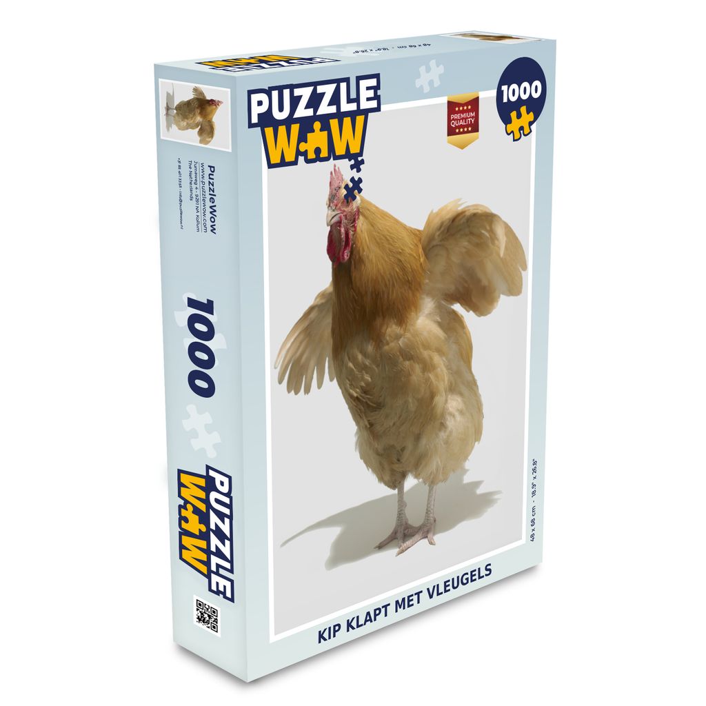 MuchoWow Puzzle 1000 Teile Huhn schlägt mit den Flügeln - Spielzeug - Alt und Jung - Spiele - Puzzeln