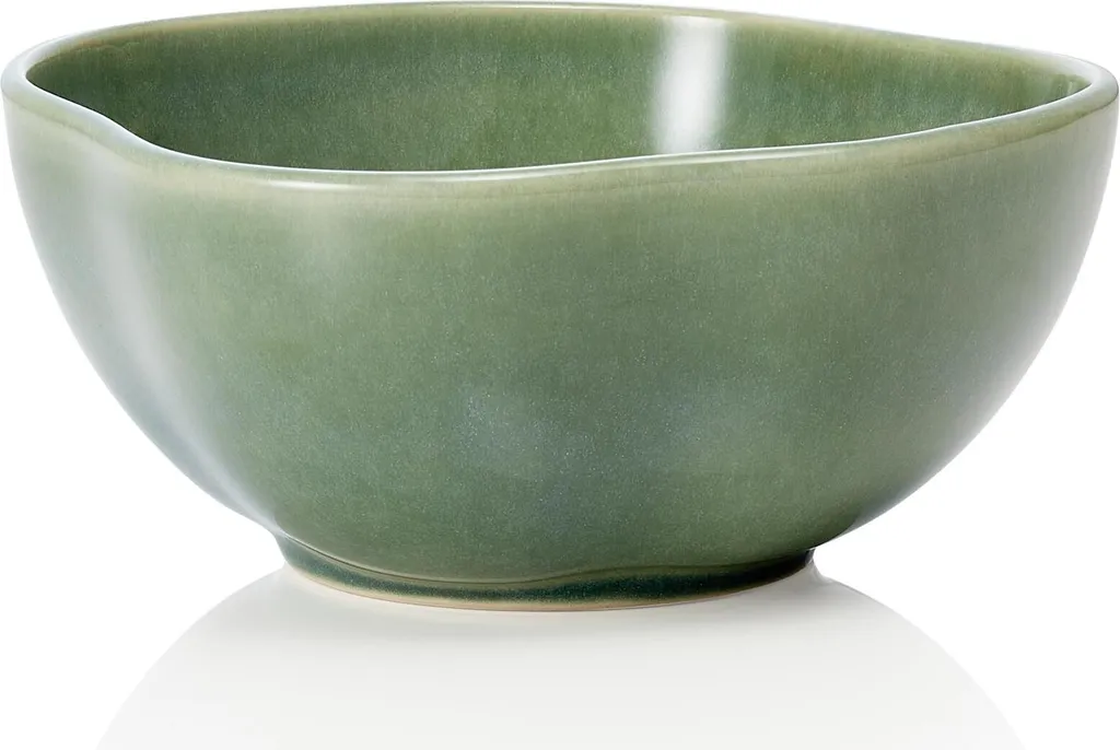 Bol en Grès Artisanal 16 cm Vert Myrtle Design Organique ROCKZZERO 6x