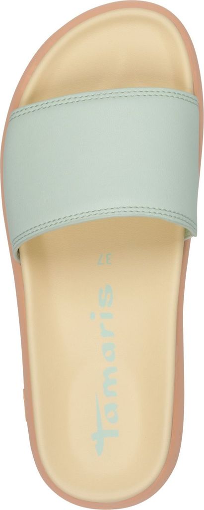 Tamaris Damen Pantolette mit Plateausohle und losen Einlagen 1-27511-44, Größe:40 EU, Farbe:Grün