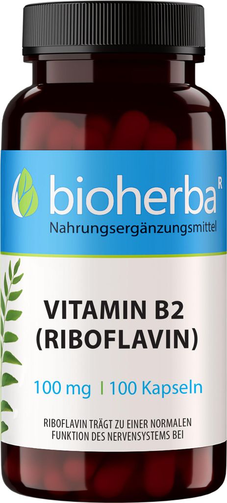 Vitamin B2 (Riboflavin) 100 mg 100 Kapseln PZN 20015475