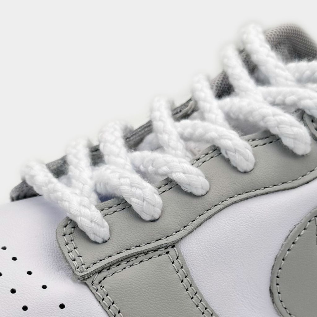 Schnürsenkel Cord Laces Weiß White - Fat Laces Nike AF1 Air Force 1 Adidas Asics usw. - 140cm