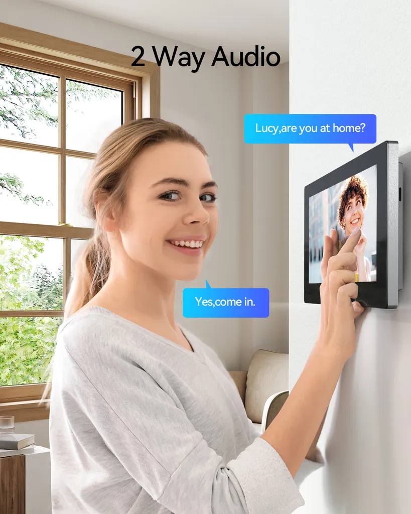 Interphone vidéo 1080p avec écran 7 pouces filaire haute résolution - 2