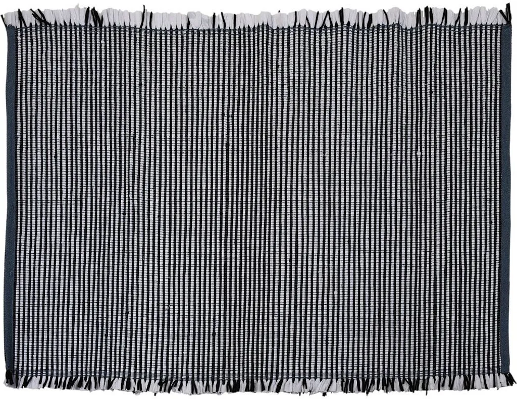 Tapis de Décoration Rectangulaire Noir et Blanc 120x180 cm Vilde Greift