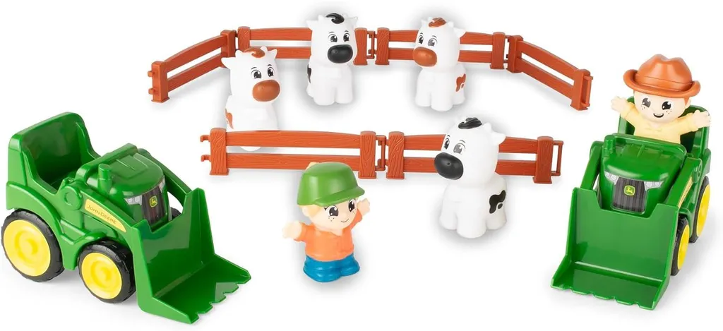 Set de jeu éducatif ferme avec tracteur et animaux pour petits fermiers