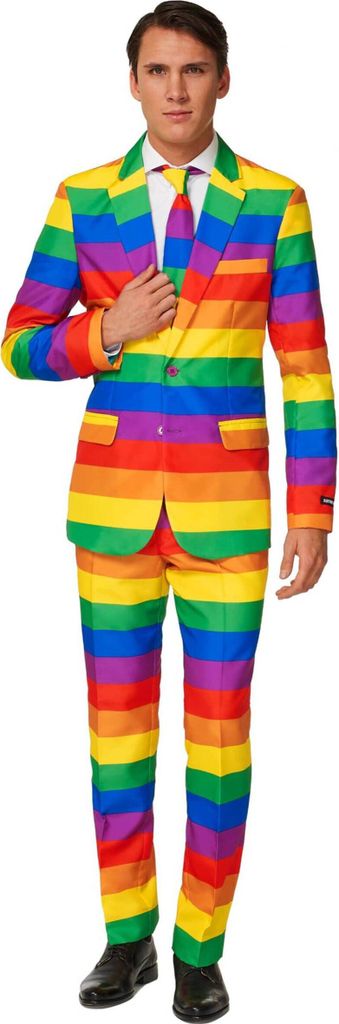 Suitmeister Kostüm Herren Rainbow Standard Funartikel, Kostüme 100% Polyester M