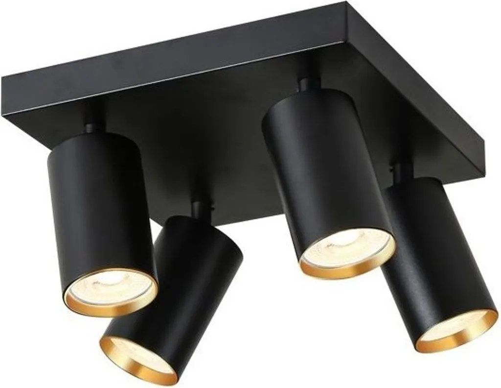 Spot carré Immax Neo Zigbee RGB+CCT GU10 4 têtes réglable Punto-4S