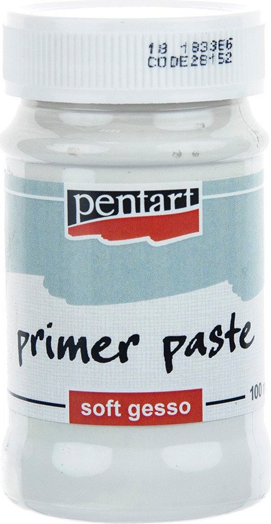 PENTART Primer Paste Soft Gesso Grundierung Decoupage weiß 100ml, 28152