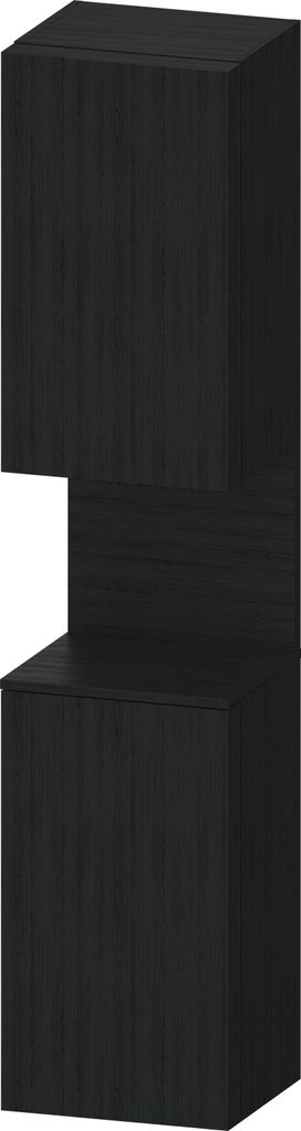 Duravit Qatego Hochschrank, Türanschlag links, 400x360x1760mm, Nische Eiche Schwarz, QA1346L16160000