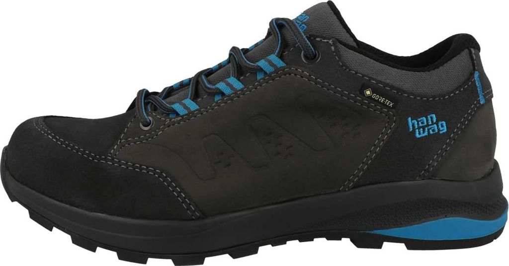 Hanwag Damen Torsby Low SF Extra GTX Wanderhalbschuh Asphalt/Ocean 39.5