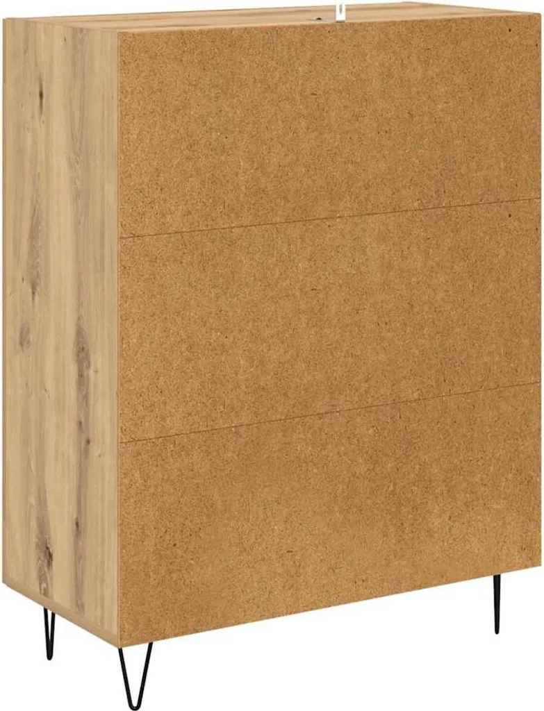 Credenza Artisan in rovere 69,5 x 34 x 90 cm in legno composito e ferro - 8