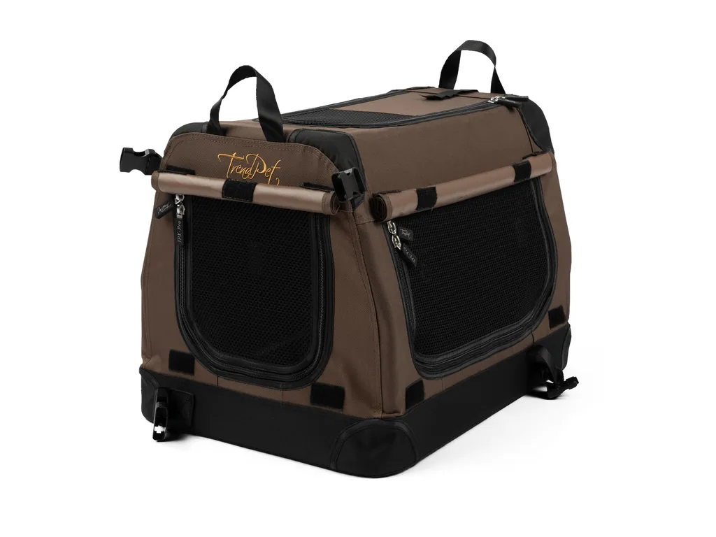 TrendPet TPX-Pro 50 Marrone: Cassa Pieghevole Leggera per Cani Piccoli