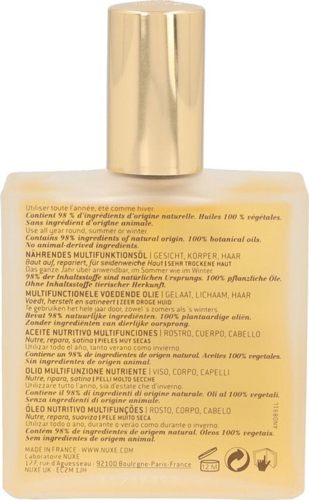 Nuxe Huile Prodigieuse Riche Peau très sèche 100 ml Image du produit 