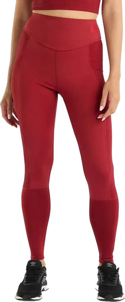 Collant de sport Umbro Pro Femmes UO2399 - Legging d'entraînement Rouge