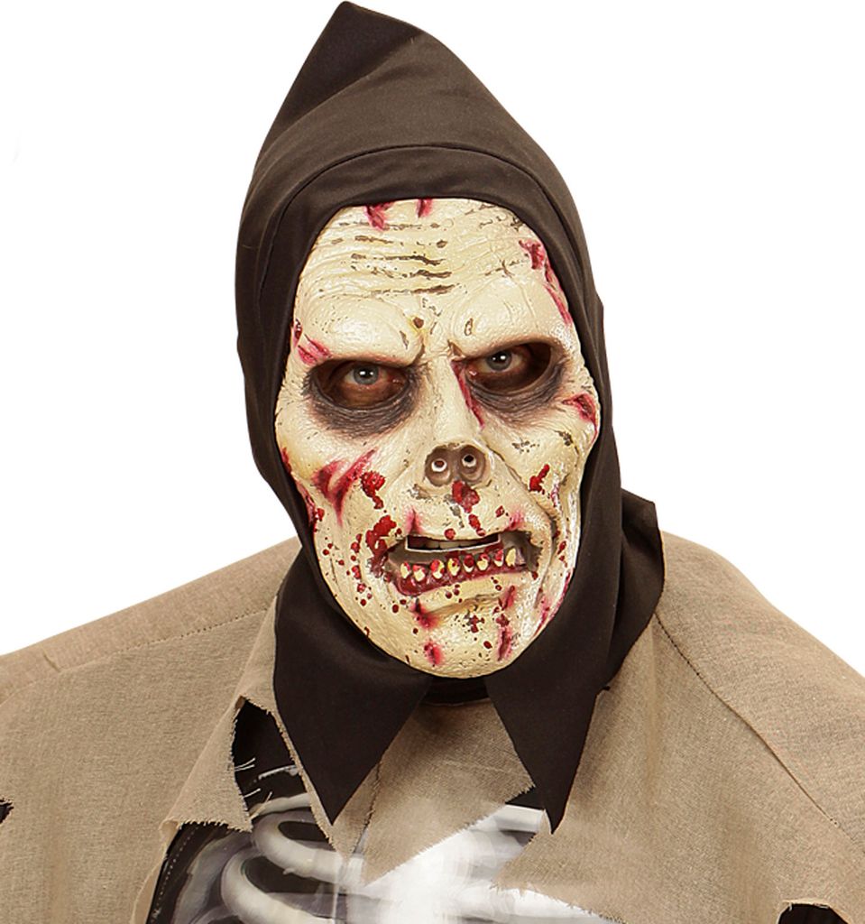 WIDMANN Maske Darkness Zombie mit Kapuze Kindergröße Produktbild 