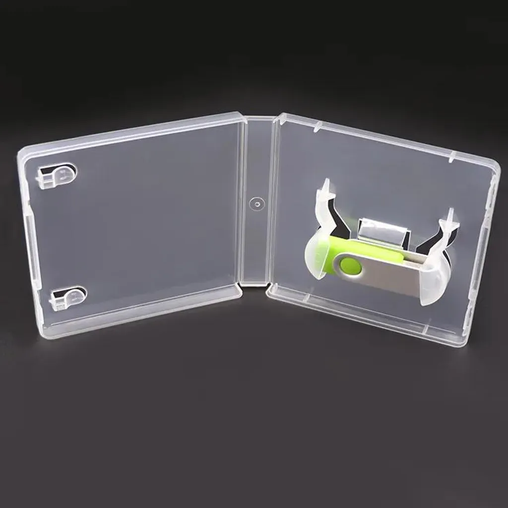 Porta Chiavette USB per Casa - Set 5 Scatoline Rigide Trasparenti - 2
