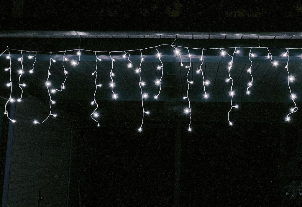 F-H-S LED Eisregen Lichterkette mit 240LED außen weiß Produktbild 9