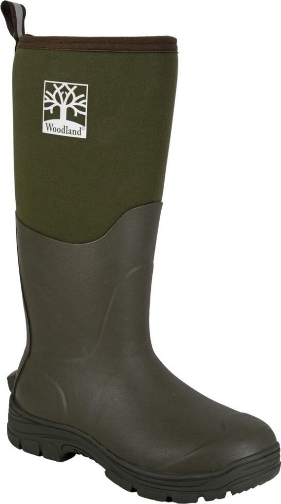 Woodland - Herren/Damen Uni Gummistiefel, Isoliert DF2495 (44,5 EU) (Olivgrün)