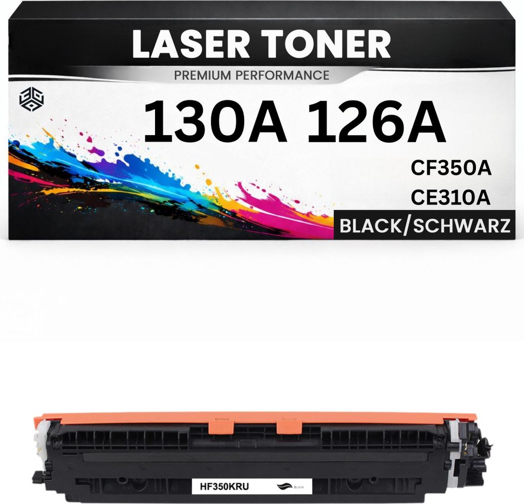 Toner 130A / 126A für HP kompatibel Schwarz CF350A CE310A wie Original TopShot Laserjet Pro M275/175A/175NW/176 Canon imageCLASS LBP-7016C 100