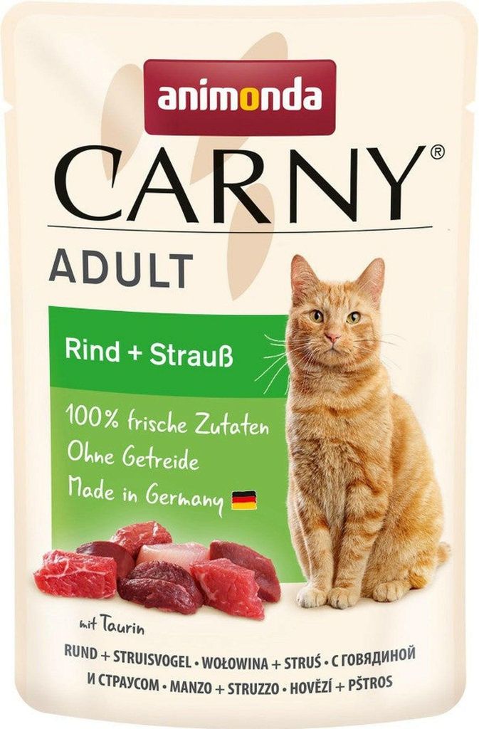 Animonda Carny PB Adult Rind + Strauß 85g