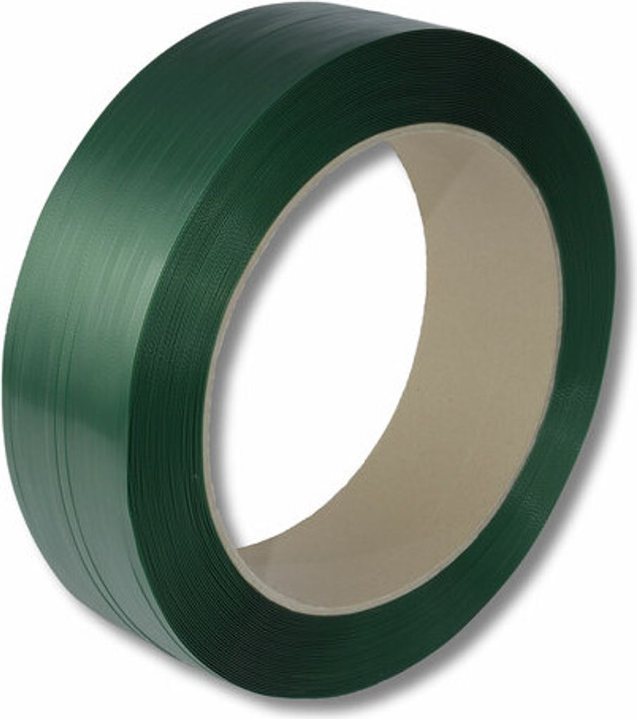 1x Umreifungsband PET Grün 12,0 mm x 0,60 mm Länge 2500meter Kern 406mm