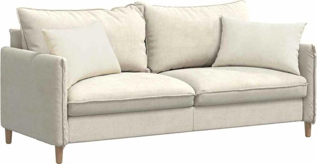 Eleganter Möbel Sofakissen 2 Stück Creme 60 x 40cm Cordstoff - Gartenmöbelauflagen CJG900288 - Gartenmöbelauflagen
