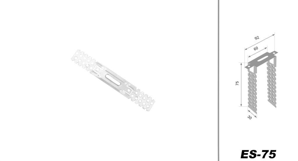 HEXIM Direktabhänger 75-250mm für CD 60/27 & Holzlattung Trockenbau Rigips Deckenabhänger (10 Stück, 75mm) Decke abhängen System Holz