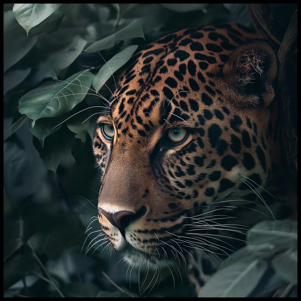 Plakat 80x80cm Im Schatten Versteckt