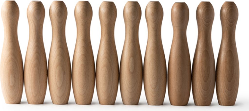VIZA Madera Holz Kegelspiel Set 19,8 x 6 cm Produktbild 