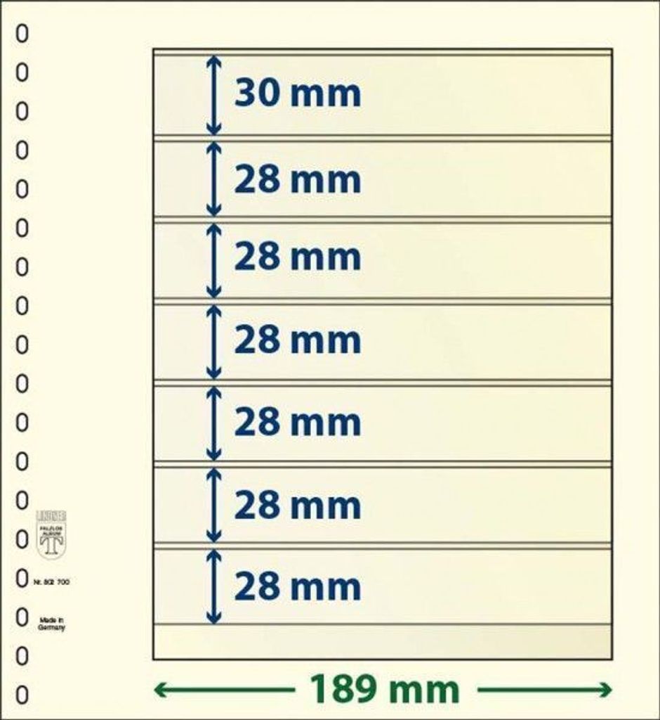 Lindner dT802700P dT-Blanko-Blatt 5er Pack