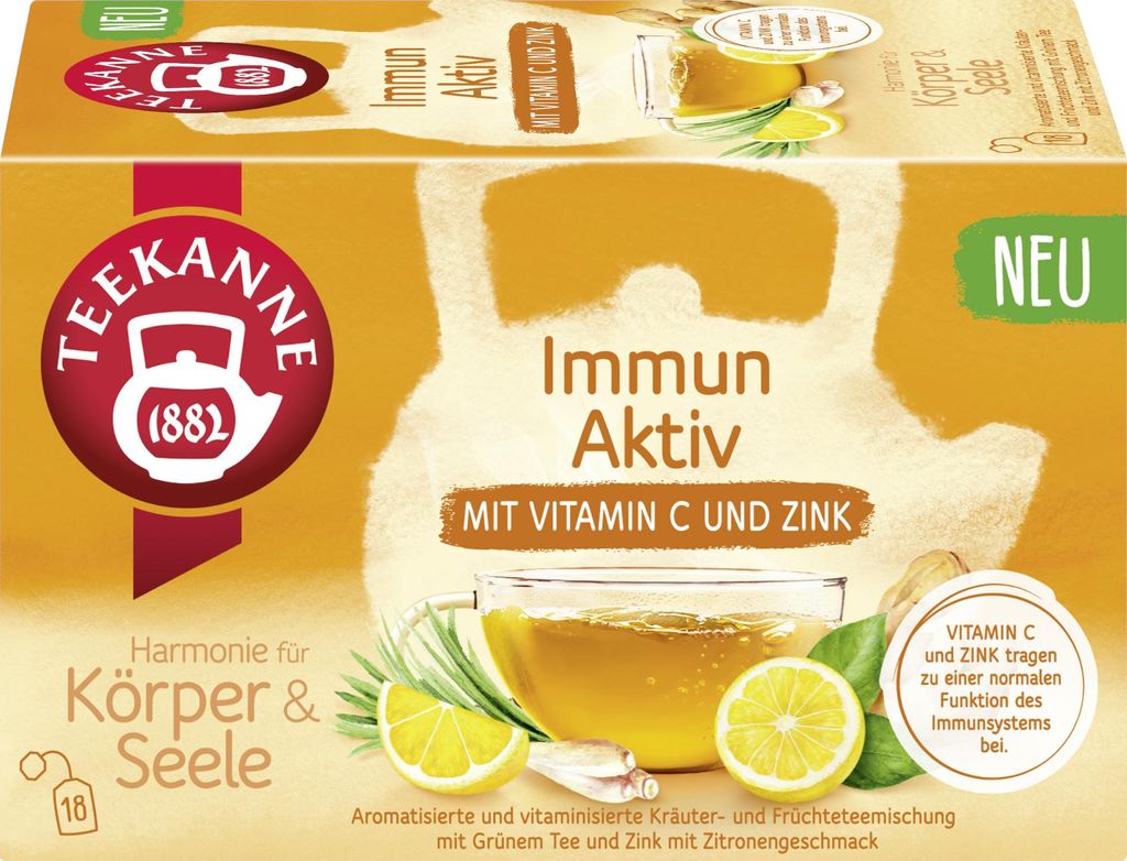 TEEKANNE 7999 TEEKANNE Thé actif immunitaire 18 portions Image du produit 