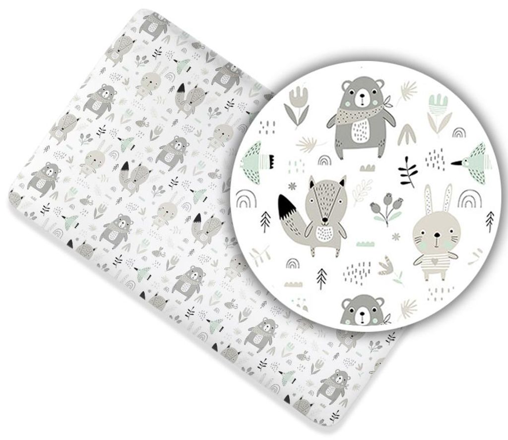 Lenzuolo con Angoli per Lettino 60 × 120 cm – 100% Cotone, Immagine del prodotto 