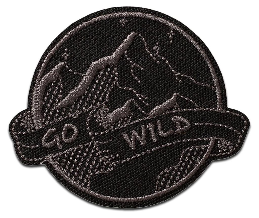 Mono Quick Go Wild Schwarz - Aufnäher, Bügelbild, Produktbild 