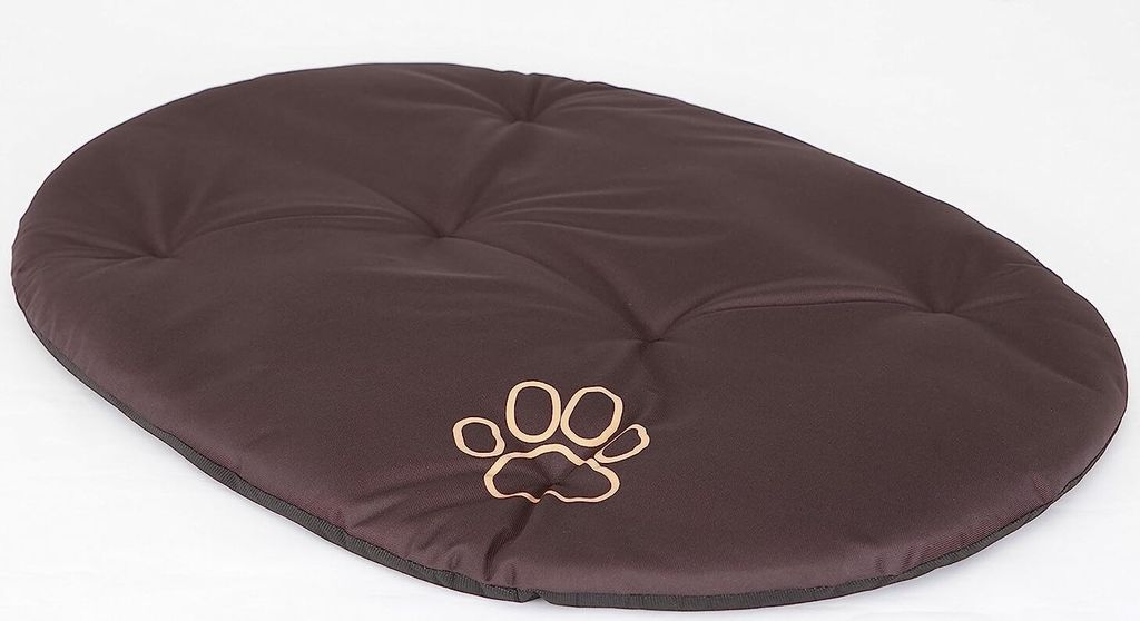 Hundekissen Hundekorb Kissen Hundepolster Hundehütte Polsterbetten große Hunde R9 - 87 x 62 cm Dunkel Braun