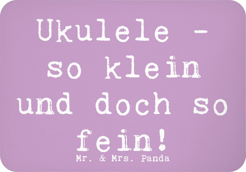 Mr. & Mrs. Panda magnet Spruch Zauberhafte Ukulele - Lavendeltraum - Geschenk, zettelhalter, Saiten, Lieder, Hawaii, Instrument, Musikinstrument, S...