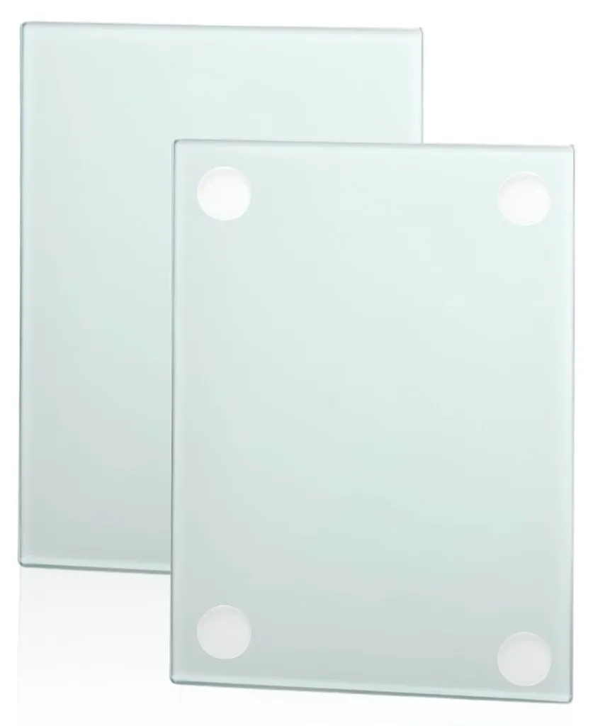 Planche de cuisine en verre anti-odeur et hygiénique lot de 2