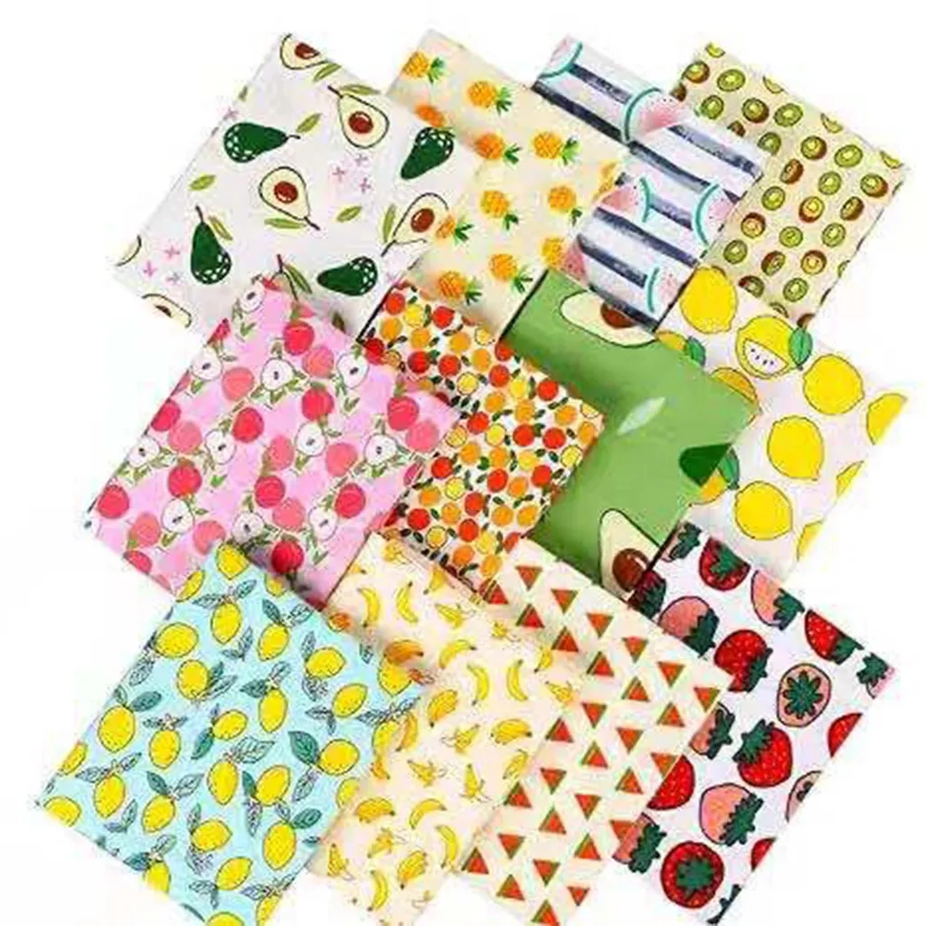Carrés de tissu pour patchwork en pur coton blanc lot de 12 pièces