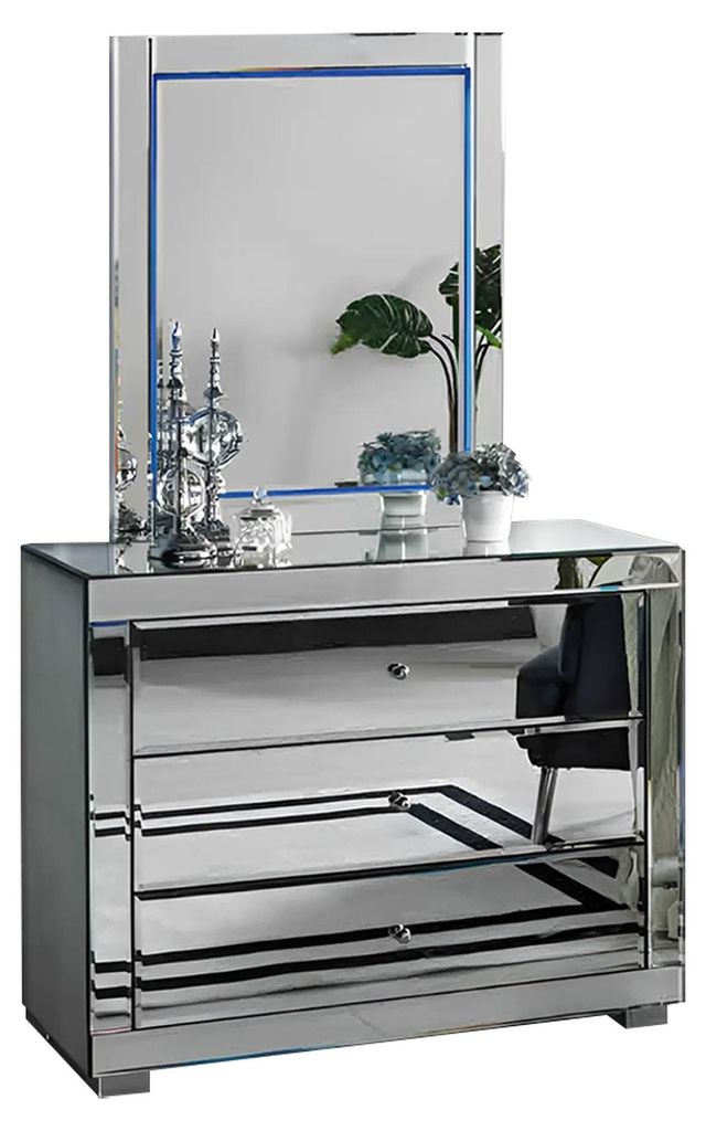 Schlafzimmer Silber Schminktisch Designer Schminkkommode Luxus Möbel