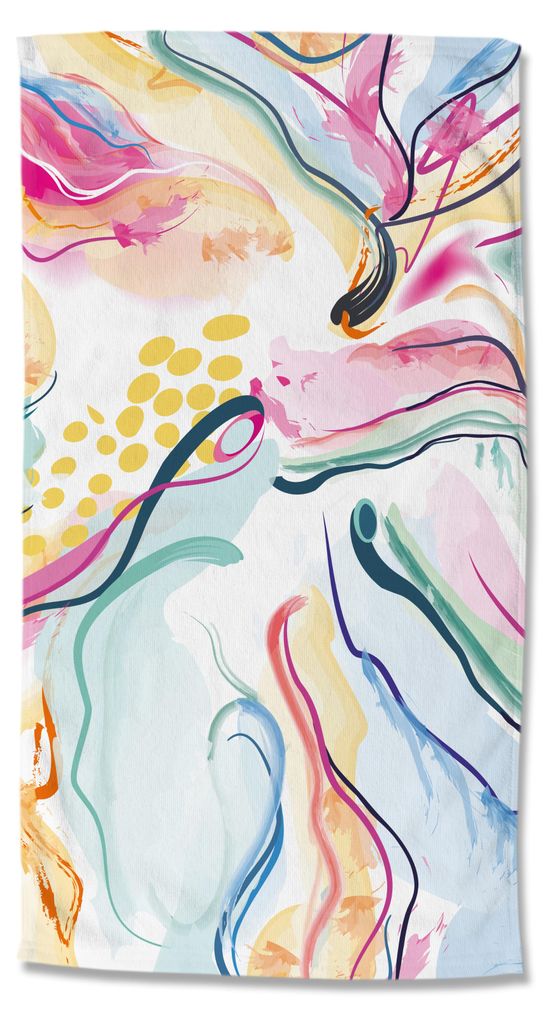 Beach towel Good Morning 100x180 cm - modern print
