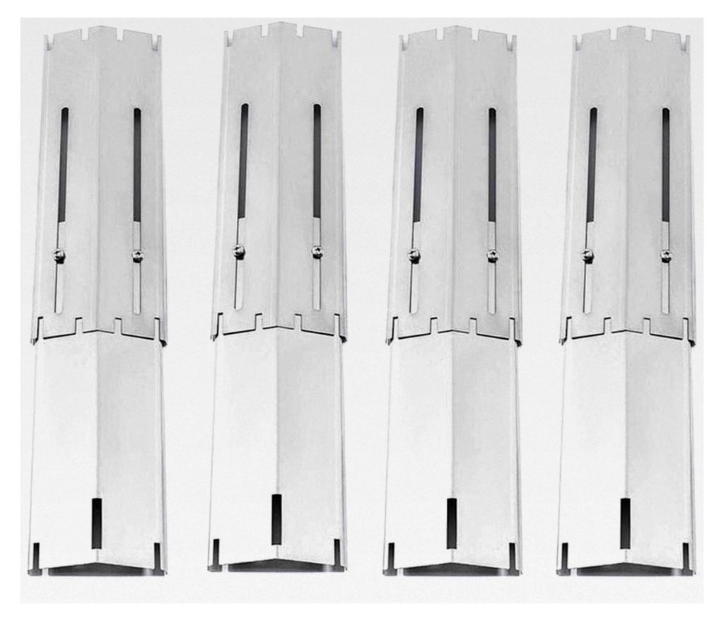 Universelle Ersatz-Heizplatte, robust, verstellbar, Edelstahl, Heizzelt und Flavorizer Bar, Brennerabdeckung, Flame Tamer für Gasgrill, ausziehbar...