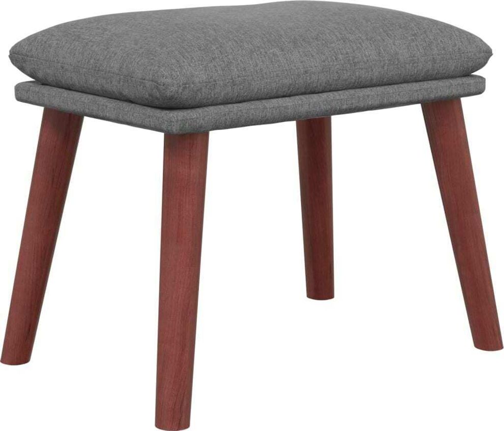 vidaXL Podnóżek jasnoszary 45x29,5x35 cm tkanina Zdjęcie produktu 