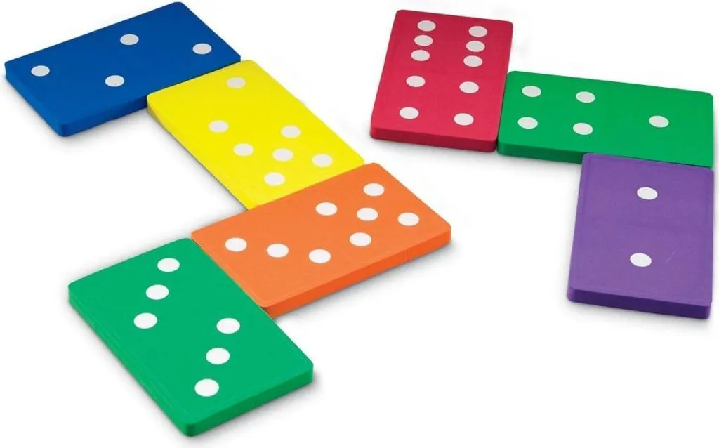 Jeu de dominos géants pour enfants en mousse - Matériel pédagogique
