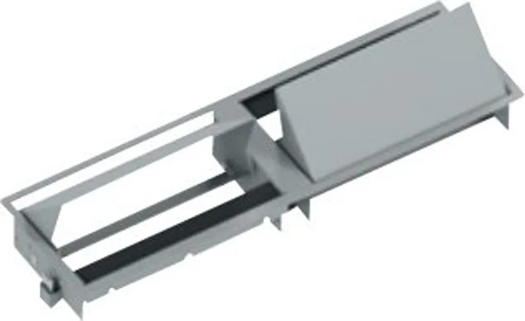 Cadre BACHMANN CONI DUO blanc 2x3 modules avec brosse intégrée - 3