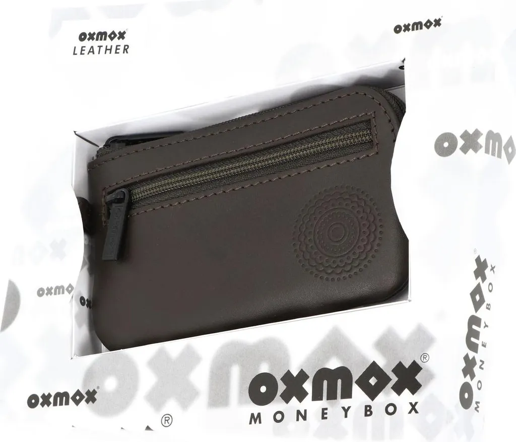 Portachiavi in Pelle Oxmox Marrone Scuro - Design Circle Bloom - 8