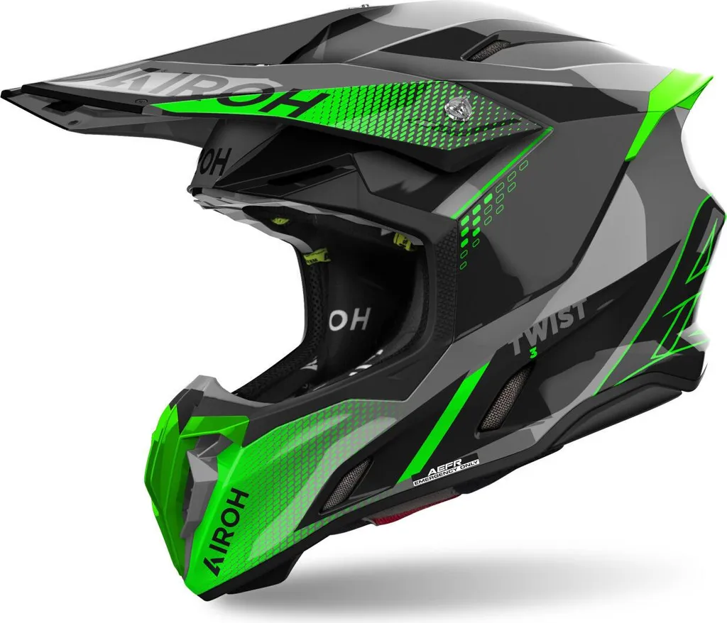 Casque Airoh Twist 3 Shard : Sécurité et Confort Maximal en MX 2XL